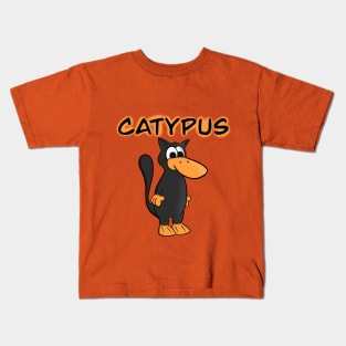 Catypus Cat Duck Kids T-Shirt